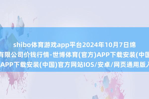 shibo体育游戏app平台2024年10月7日绵阳市高水农副家具批发有限公司价钱行情-世博体育(官方)APP下载安装(中国)官方网站IOS/安卓/网页通用版入口