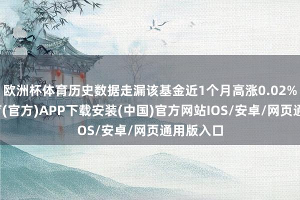 欧洲杯体育历史数据走漏该基金近1个月高涨0.02%-世博体育(官方)APP下载安装(中国)官方网站IOS/安卓/网页通用版入口