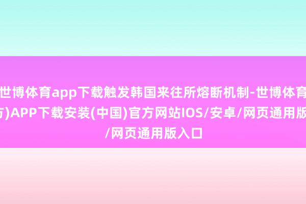 世博体育app下载触发韩国来往所熔断机制-世博体育(官方)APP下载安装(中国)官方网站IOS/安卓/网页通用版入口